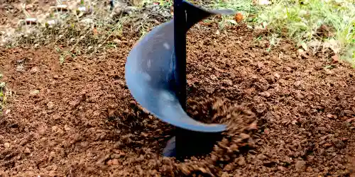 Wierciarka podczas pracy